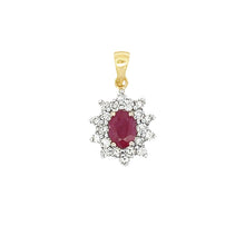 Load image into Gallery viewer, 1.65ct Ruby Diamond Fashion Pendants 14KT Yellow Gold
