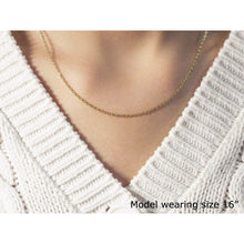 Load image into Gallery viewer, 18k Yellow Gold Round Cable Link Chain 1.5mm
