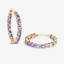 Load image into Gallery viewer, 5.10 Carat Genuine Tanzanite .925 Sterling Silver Earrings
