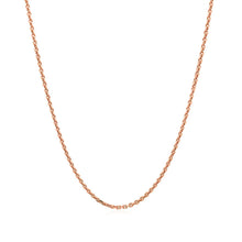 Load image into Gallery viewer, 14k Rose Gold Diamond Cut Cable Link Chain 1.3mm
