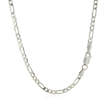 Load image into Gallery viewer, 3.0mm 14k White Gold Solid Figaro Chain
