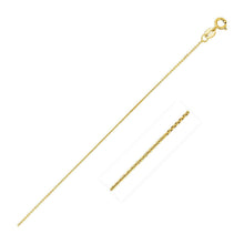 Load image into Gallery viewer, 14k Yellow Gold Diamond Cut Cable Link Chain 0.8mm
