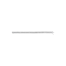 Load image into Gallery viewer, 14K White Gold 5.00 Cttw Invisible Set Princess-Cut Diamond Belt and Buckle Tennis 7" Bracelet (H-I Color, SI1-SI2 Clarity)
