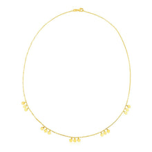 Load image into Gallery viewer, 14k Yellow Gold Necklace with Circle Dangle Stations
