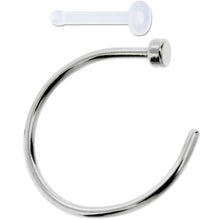 Load image into Gallery viewer, 20G 3/8 Pack Set of 3 Assorted Stainless Steel Nose Hoop Rings
