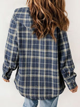 Load image into Gallery viewer, Plaid Snap Down Plush Hooded Jacket Soft &amp; Warm Women Outerwear Cozy And Comfortable Jacket
