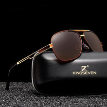 Load image into Gallery viewer, Luxury NEW Model Business  Men Square Polarized Sunglasses Male Eyewear Aviation Alloy Frame With UV400 Protection and High Quality Metal Frame

