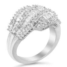 Load image into Gallery viewer, 14K White Gold Diamond Cocktail Ring Band (1 3/4 Cttw, H-I Color, SI2-I1 Clarity) - Size 6-1/2

