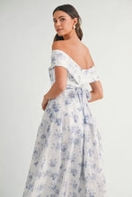 Load image into Gallery viewer, Floral Printed Off Shoulder Maxi Dress – Chic Off Shoulder Maxi Dress, Vibrant Floral Print, Beach Vacation Dress, Casual Summer Maxi Dress
