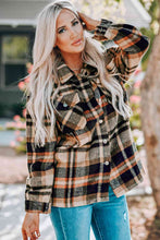 Load image into Gallery viewer, Classic Plaid Button Front Shirt Jacket with Breast Pockets Casual &amp; Minimalist Outerwear
