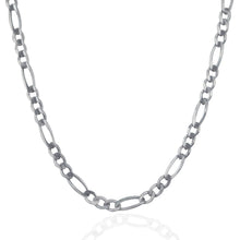 Load image into Gallery viewer, 4.6mm 14k White Gold Solid Figaro Chain
