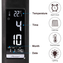 Load image into Gallery viewer, Eco-friendly LED Desk Lamp Multifunction Dimmable Reading Lamp With Calendar Temperature Alarm Clock for Office Bedroom Dorm Decorative Table Lamp Cute Study Lamps for Bedroom Décor
