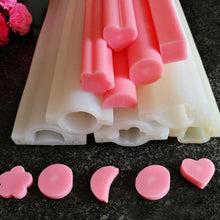 Load image into Gallery viewer, Eco-Friendly Reusable Dolphin Round Heart Shape Non-Stick Silicone Tube Soap Mold Pipe Handmade Cake Baking Tool Easy Clean 1 PC Heart Shaped Silicone Mold Tube Mold Handmade Soap Mold Candle Mold
