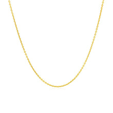 Load image into Gallery viewer, 14k Yellow Gold Round Cable Link Chain 1.1mm
