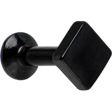 Load image into Gallery viewer, 3/16 Black IP Rhombus Internally Threaded Daith Cartilage Tragus
