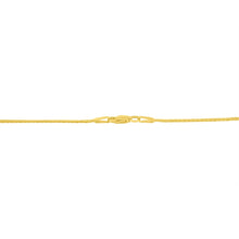 Load image into Gallery viewer, 10K Yellow and White Gold 1/2 Cttw Princess Cut Diamond Channel-Set â€œVâ€ Shape 18" Franco Chain Necklace (H-I Color, SI2-I1 Clarity)
