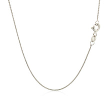 Load image into Gallery viewer, 14k White Gold Diamond Cut Round Wheat Chain 0.6mm
