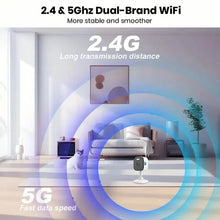 Load image into Gallery viewer, 3MP Smart Home Security Camera – Night Vision, Two-Way Audio, Motion Detection, Alexa Compatible
