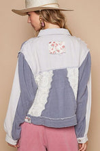 Load image into Gallery viewer, Classic Artistic Crochet Patch Exposed Seam Button Up Jacket Chic &amp; Edgy Outerwear
