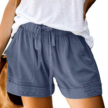 Load image into Gallery viewer, Elapsy Womens Casual Drawstring Elastic Waist Summer Shorts with Pockets
