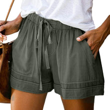 Load image into Gallery viewer, Elapsy Womens Casual Drawstring Elastic Waist Summer Shorts with Pockets
