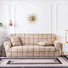 Load image into Gallery viewer, Elastic Plain Floral Printing  Sofa Cover Stretch for Living Room Couch Cover Chair Protector 1/2/3/4 Seater Printed Couch Cover for 3 Cushion Couch  Floral Pattern Sofa Cover with Separate Cushion Cover Pieces Stretch Sofa Slipcover
