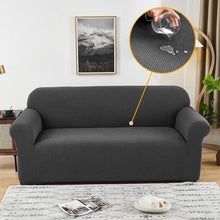 Load image into Gallery viewer, Elastic Waterproof Sofa Cover Plain Color Stretch Sofa Covers for Living Room Slipcover Couch Cover Furniture Protector Sofa Covers Non Slip Sofa Slipcovers with Elastic Hem Living Room Furniture Protector
