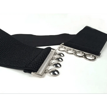 Load image into Gallery viewer, Elastic Wide Strap Plus Size Belts For Women Classic Party And Casual Dress Metal Snap Button Belts For Women
