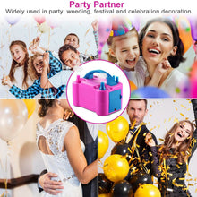 Load image into Gallery viewer, Electric Balloon Pump 600W Balloon Blower Inflator Dual Nozzle
