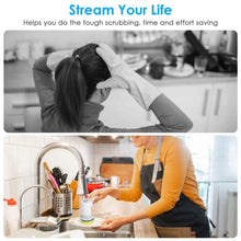 Load image into Gallery viewer, Electric Handheld Spin Scrubber Cordless Cleaning Brush with 2 Rotating Speeds
