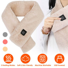 Load image into Gallery viewer, Electric Heated Scarf USB Heating Neck Shawl Soft Warm Scarves with 3 Heating Modes
