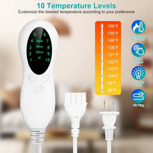 Load image into Gallery viewer, Electric Heating Pad for Back Abdomen Shoulder with 10 Adjustable Temperature Smart Timer Setting
