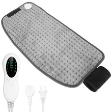 Load image into Gallery viewer, Electric Heating Pad for Back Abdomen Shoulder with 10 Adjustable Temperature Smart Timer Setting
