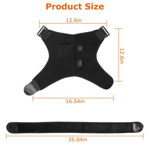 Load image into Gallery viewer, Electric Heating Pad Therapy Shoulder Heating Wrap Compression Sleeve

