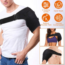 Load image into Gallery viewer, Electric Heating Pad Therapy Shoulder Heating Wrap Compression Sleeve
