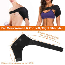 Load image into Gallery viewer, Electric Heating Pad Therapy Shoulder Heating Wrap Compression Sleeve
