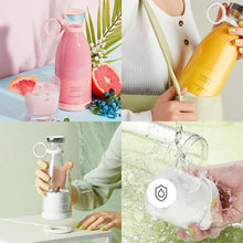 Load image into Gallery viewer, Electric Portable Blender Juice Glass Bottle Fresh Fruit Juicer USB Multifunction Food Strawberry Citrus Milkshake Mixers Maker Mini Electric Portable Blender Juicer Cup USB Rechargeable Juicer Multi-Functional Small Mixer
