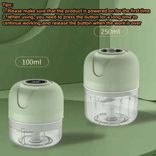 Load image into Gallery viewer, Electric Vegetable Mincer with USB Charging
