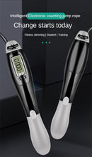 Load image into Gallery viewer, Electronic Cordless Skipping Rope Gym Fitness Skipping Smart Jump Rope With LCD Screen Counting Speed Women Jumprope For Fitness Workout Crossfit Adult Kids Adjustable Skipping Rope For Exercise

