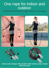 Load image into Gallery viewer, Electronic Cordless Skipping Rope Gym Fitness Skipping Smart Jump Rope With LCD Screen Counting Speed Women Jumprope For Fitness Workout Crossfit Adult Kids Adjustable Skipping Rope For Exercise
