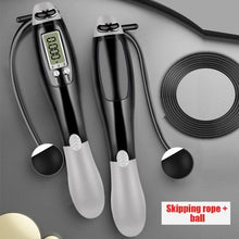 Load image into Gallery viewer, Electronic Cordless Skipping Rope Gym Fitness Skipping Smart Jump Rope With LCD Screen Counting Speed Women Jumprope For Fitness Workout Crossfit Adult Kids Adjustable Skipping Rope For Exercise
