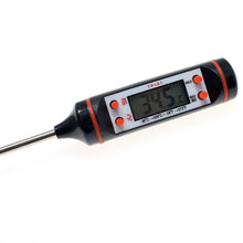 Load image into Gallery viewer, Electronic Digital Kitchen Food Thermometer Stainless Steel Digital Water Thermometer for Liquid Candle Instant Read Waterproof Thermometer For Food Meat Milk Long Probe Water Oil Liquid Bakery Food Temperature Measuring Device
