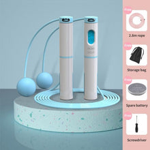 Load image into Gallery viewer, Electronic Jump Ropes Smart Digital Wireless Skipping Rope Fitness Body Building Training Rope With Counter Calorie Dual-Use Fitness Exercise Speed Skipping Rope Wireless Ball Rope Suitable For Indoor And Outdoor Sports Adult Men

