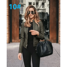 Load image into Gallery viewer, Elegance Autumn And Winter New Solid Color Jacket For Women's PU Leather Warmth Fashion Long-Sleeved Jacket For Women
