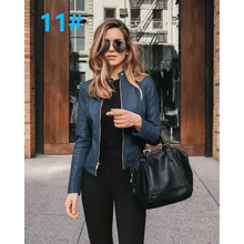 Load image into Gallery viewer, Elegance Autumn And Winter New Solid Color Jacket For Women's PU Leather Warmth Fashion Long-Sleeved Jacket For Women

