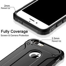 Load image into Gallery viewer, Elegant Black Armor Case for iPhone 14 Pro 13 12 11 Pro Max Heavy Duty Shockproof Cover Full Body Protective Silicone Shockproof Phone Cover Luxury Design

