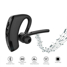 Load image into Gallery viewer, Elegant Black Bluetooth Earphone Wireless Stereo HD Mic HiFi Headphones Bluetooth Comfort Handsfree Driving Headset Ideal Standby Time Single In Ear Headset For Worm Driving

