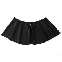 Load image into Gallery viewer, Elegant Black High Waist Bikinis Set Off Shoulder Ruffled Summer Spring Swimwear Female Push Up Bathing Suit Women Ring Swimsuit Bikini Bathing Suits With Beach Skirt
