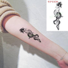Load image into Gallery viewer, Elegant Black Music Notes Waterproof Sticker Tattoos Temporary Chest Shoulder Tattoos For Men Women
