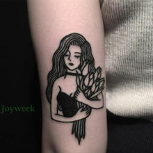Load image into Gallery viewer, Elegant Black Music Notes Waterproof Sticker Tattoos Temporary Chest Shoulder Tattoos For Men Women
